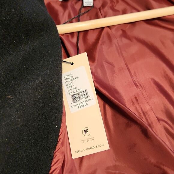 Rebecca Minkoff Officer's wool blend double-breasted coat - Picture 16 of 16